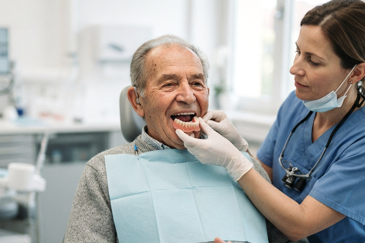 Removable Denture Basic Restoration Solution for Elderly Patients